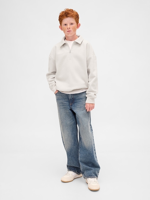 pullover vintagesoft con cerniera a un quarto per bambini