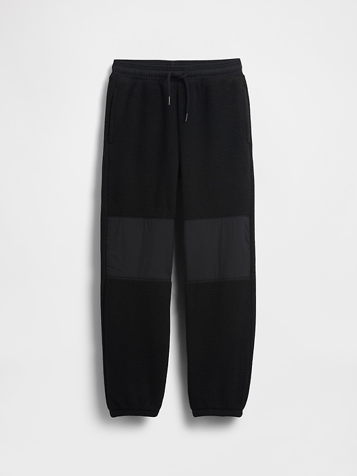 pantaloni da jogging sherpa rilassati per bambini