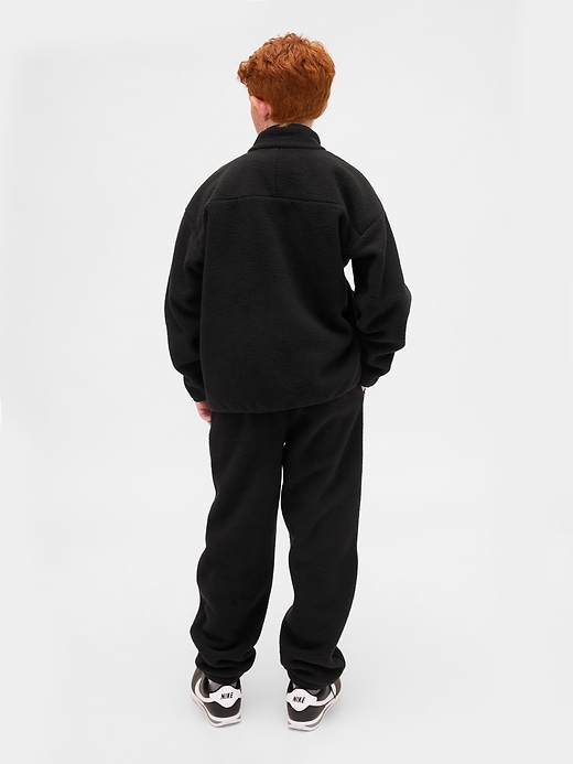 pantaloni da jogging sherpa rilassati per bambini