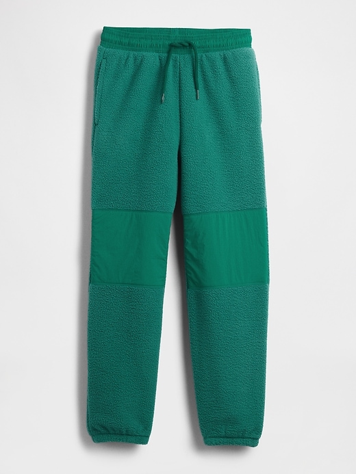 pantaloni da jogging sherpa rilassati per bambini