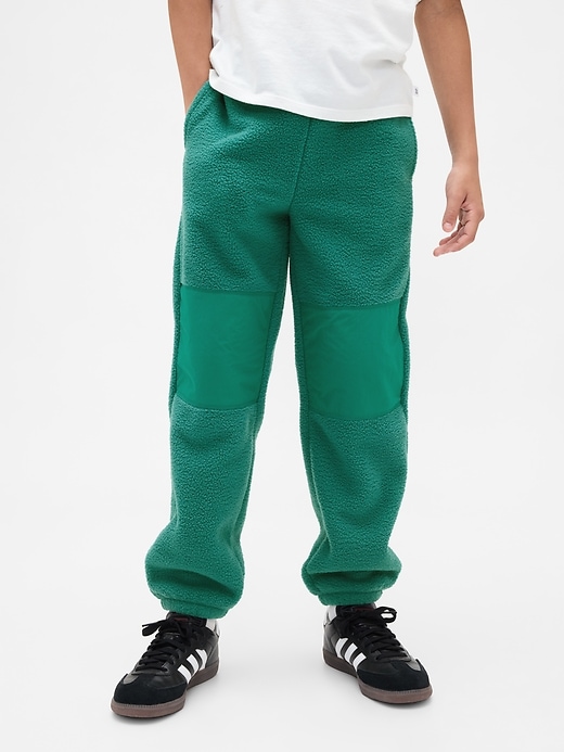 pantaloni da jogging sherpa rilassati per bambini