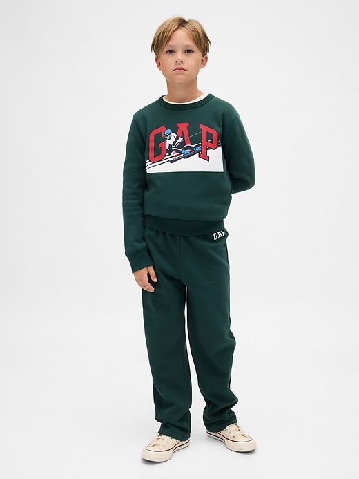 pantaloni della tuta slim con logo per bambini