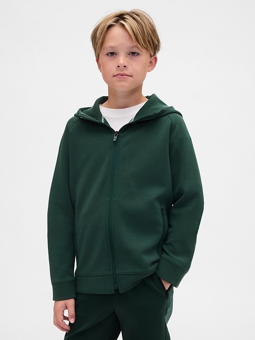 felpa con cappuccio e zip gapfit tech per bambini
