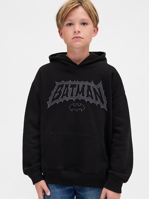felpa con cappuccio batman vintagesoft per bambini