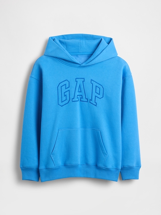 felpa con cappuccio e logo rilassato vintagesoft per bambini