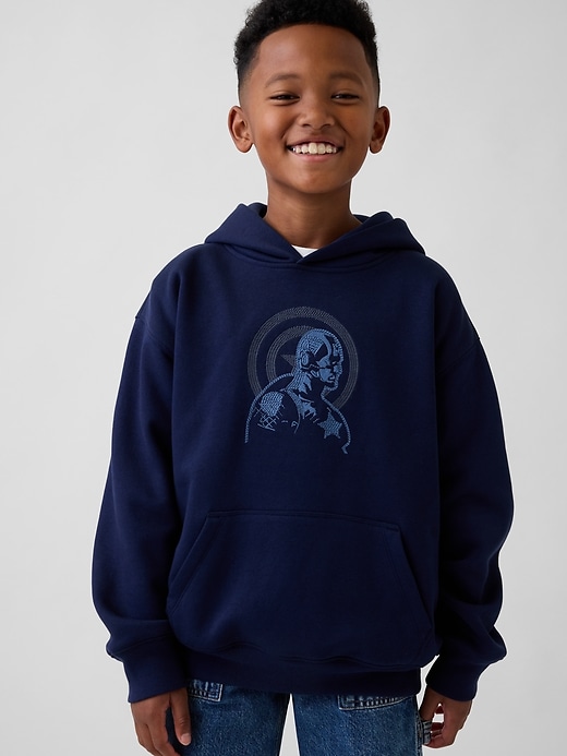 felpa con cappuccio marvel vintagesoft relaxed per bambini