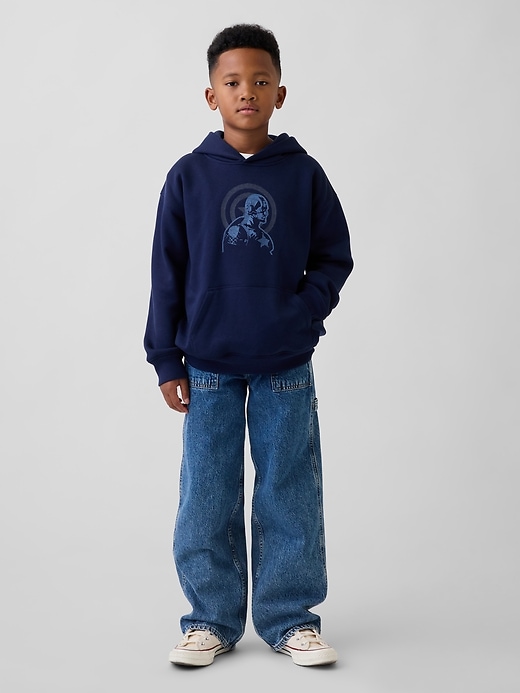 felpa con cappuccio marvel vintagesoft relaxed per bambini