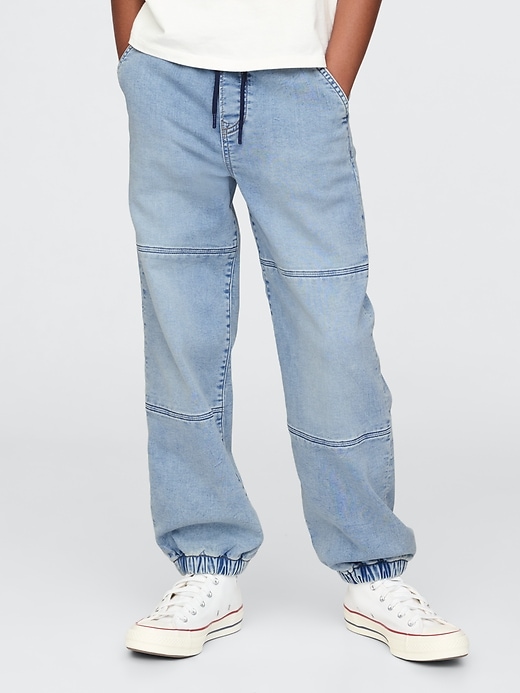 jeans per bambini lavorati a maglia comodi e rilassati