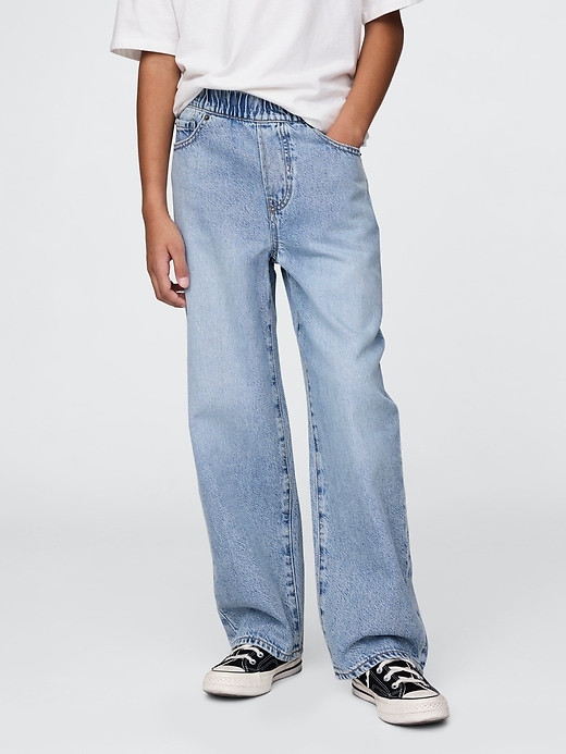 jeans larghi ultra morbidi da indossare per bambini