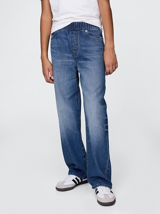 jeans larghi ultra morbidi da indossare per bambini