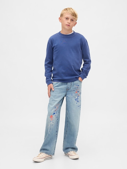 jeans larghi e facili per bambini