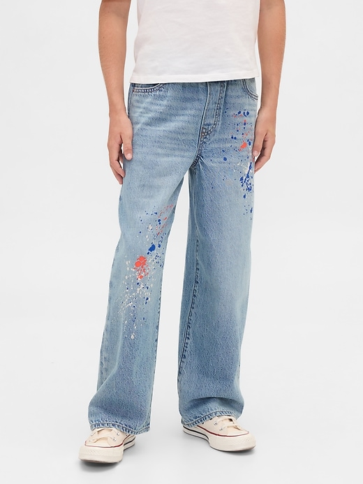 jeans larghi e facili per bambini