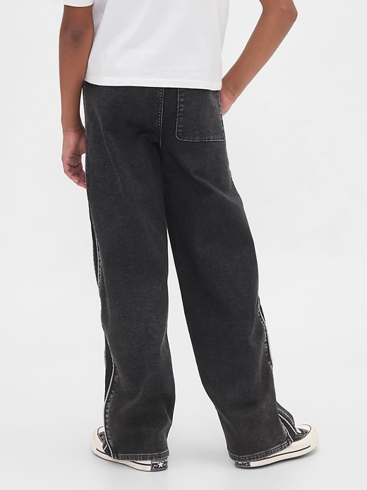 jeans per bambini lavorati a maglia comodi e rilassati