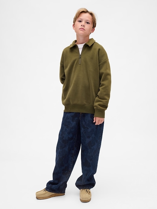 jeans larghi mimetici per bambini