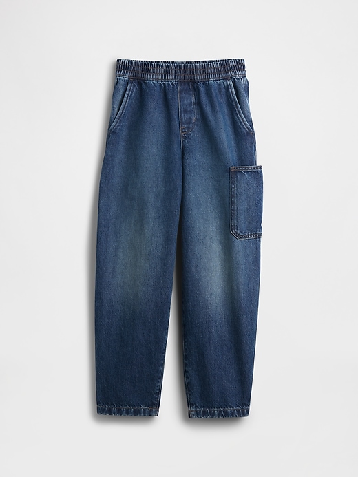 jeans da carpentiere facili e spazzolati per bambini