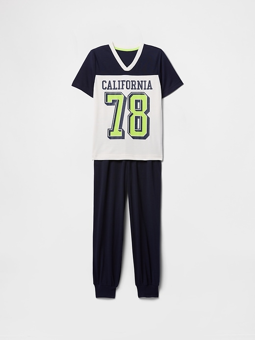 set pigiama jogger riciclato per bambini