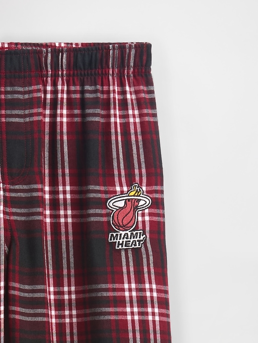pantaloni da pigiama in flanella nba miami heat per bambini