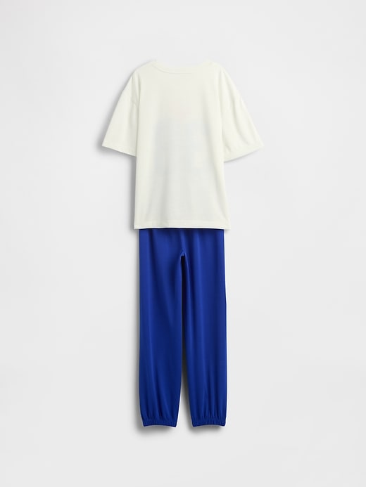 pigiama jogger superman per bambini in tessuto riciclato oversize