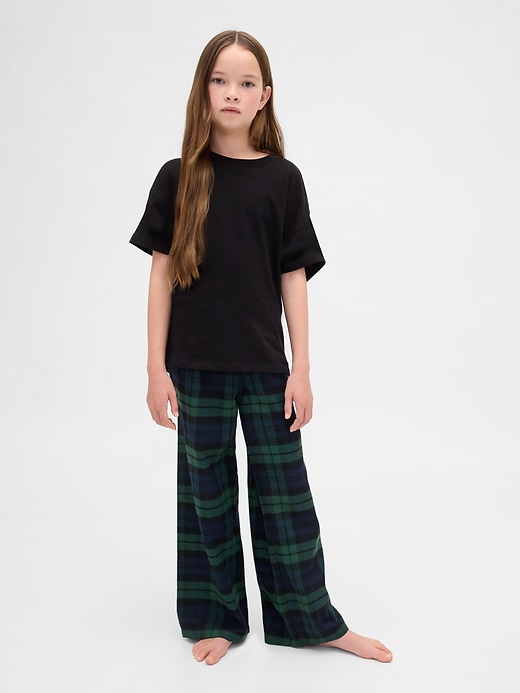 pantaloni del pigiama in flanella riciclata per bambini