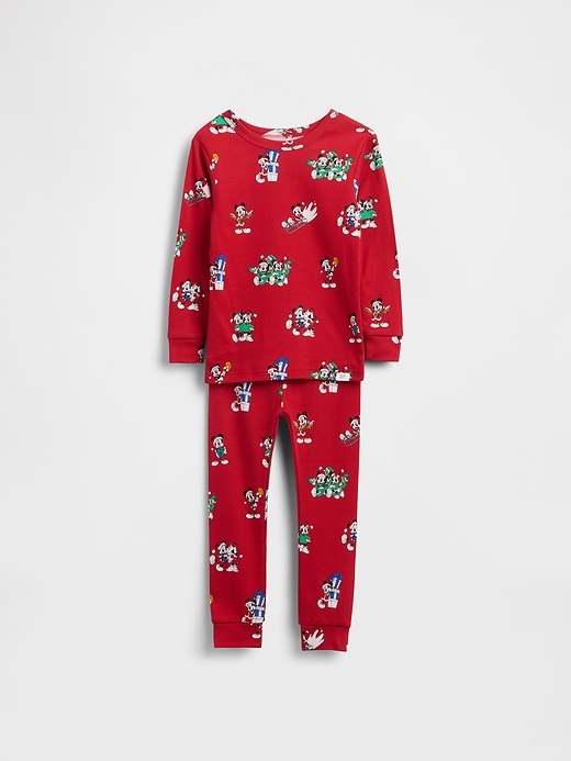 pigiama natalizio in cotone biologico spazzolato per bambini e neonati gap × disney