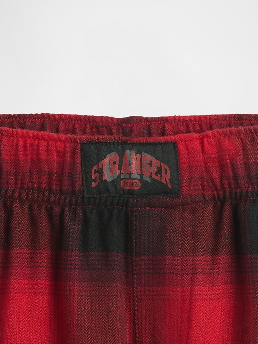 pantaloni del pigiama in flanella riciclata per bambini di stranger things
