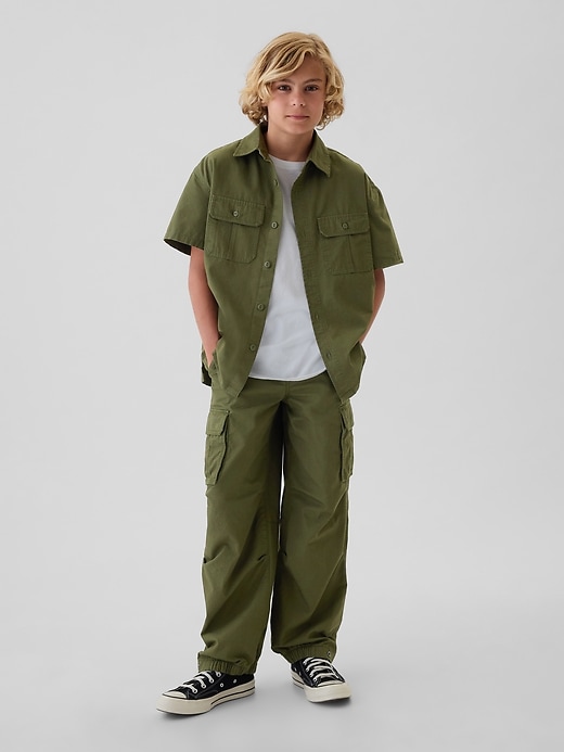 pantaloni cargo da paracadute da bambino