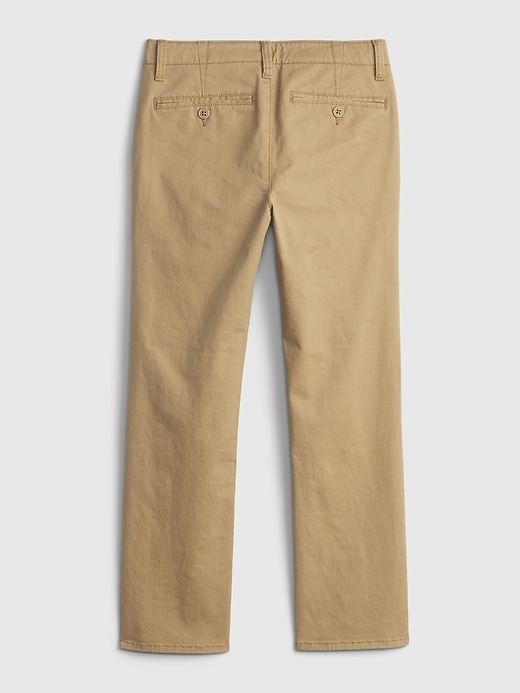 pantaloni cachi elasticizzati dritti per bambini uniformi