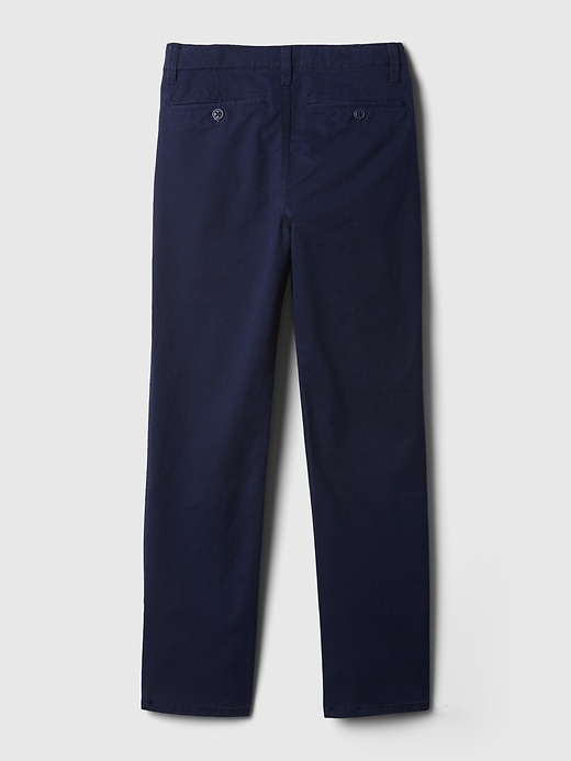pantaloni cachi elasticizzati dritti per bambini uniformi