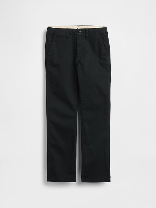 pantaloni cachi elasticizzati dritti per bambini uniformi