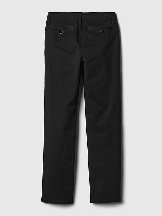 pantaloni cachi elasticizzati dritti per bambini uniformi