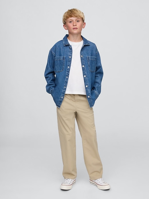 uniforme per bambini comoda e rilassata in cachi