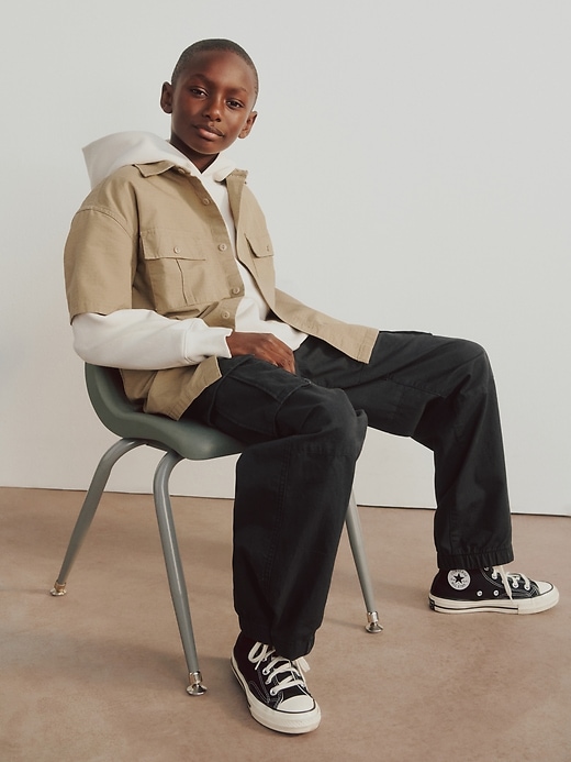 pantaloni cargo facili per bambini