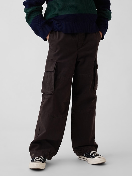 pantaloni cargo foderati in jersey per bambini