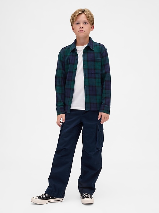 pantaloni cargo foderati in jersey per bambini