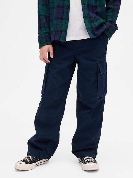 pantaloni cargo foderati in jersey per bambini