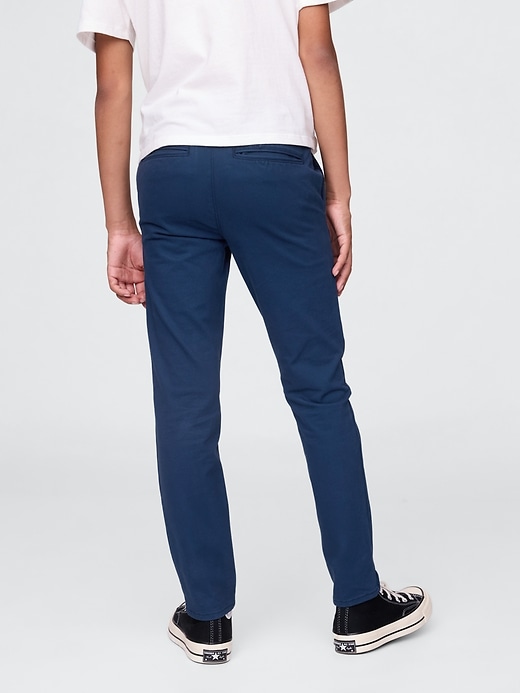 pantaloni skinny color cachi per bambini