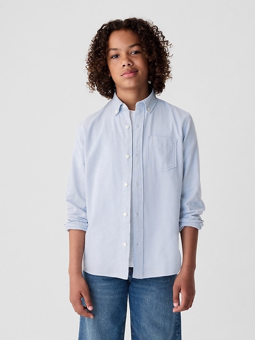 camicia oxford uniforme per bambini
