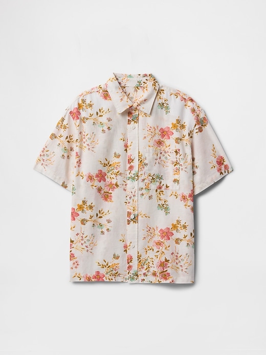 camicia in popeline di cotone biologico per bambini