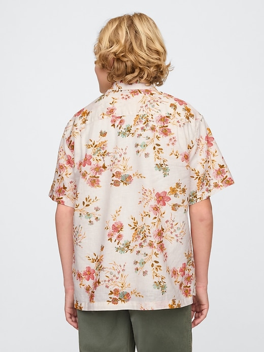camicia in popeline di cotone biologico per bambini