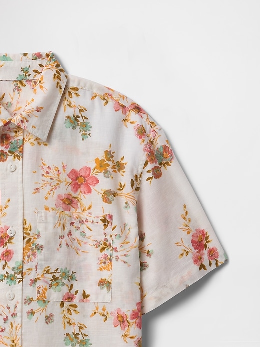 camicia in popeline di cotone biologico per bambini