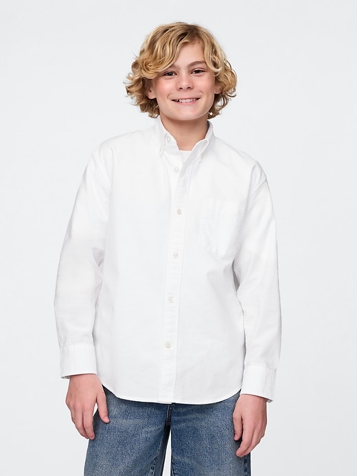 camicia oxford rilassata per bambini