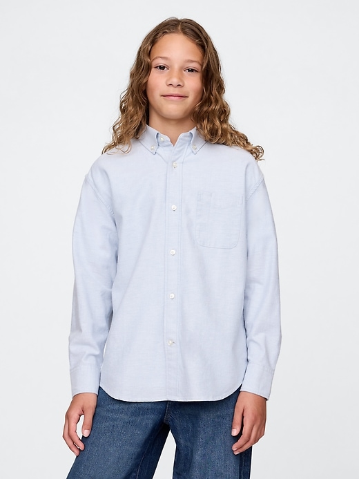camicia oxford rilassata per bambini