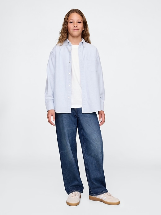 camicia oxford rilassata per bambini