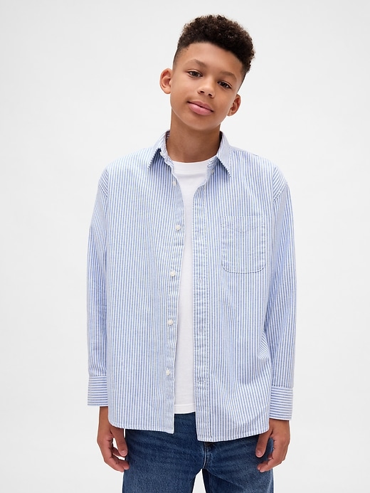 camicia oxford rilassata per bambini