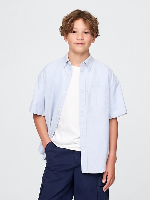 camicia oxford rilassata per bambini
