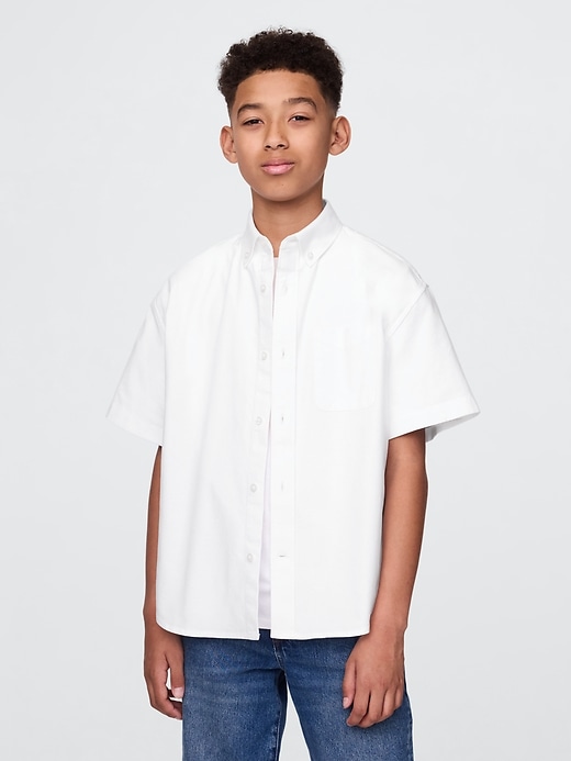 camicia oxford rilassata per bambini