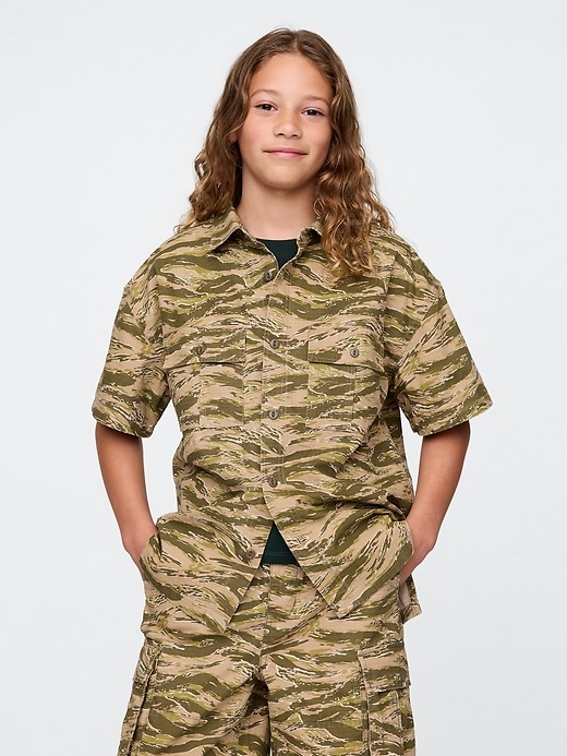 camicia ripstop utility per bambini
