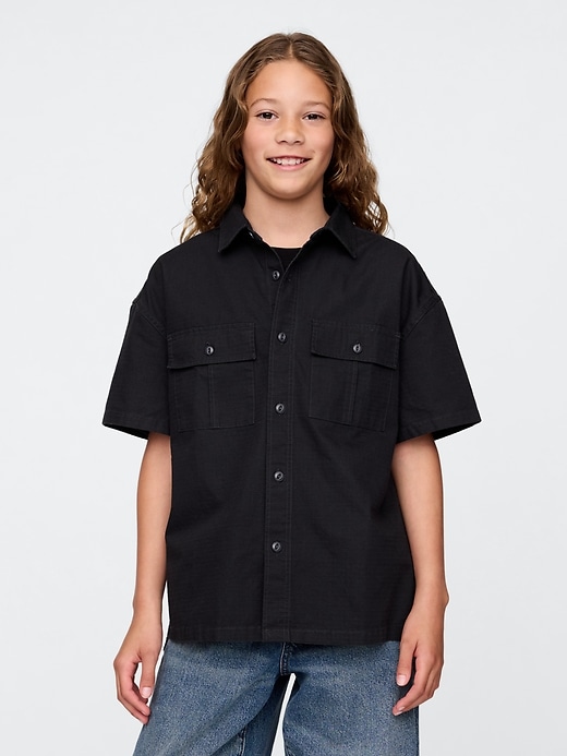 camicia ripstop utility per bambini