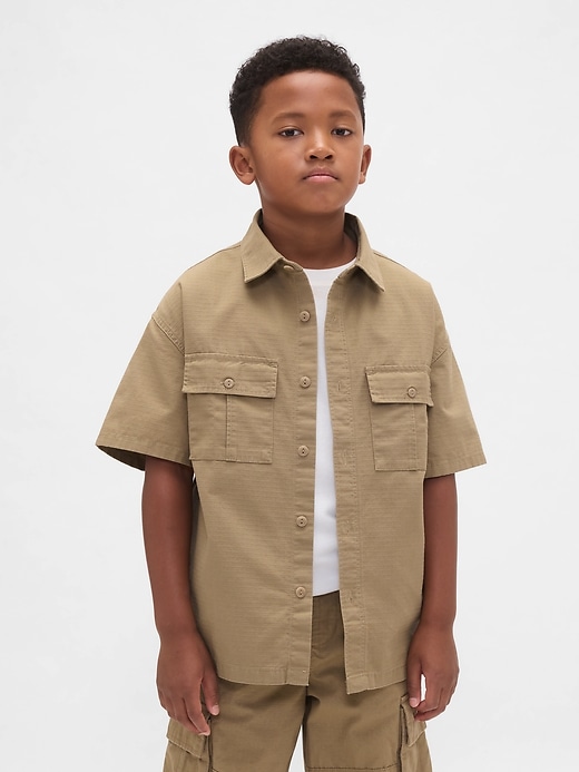 camicia ripstop utility per bambini
