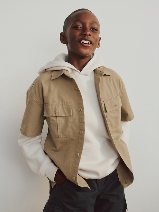 camicia ripstop utility per bambini